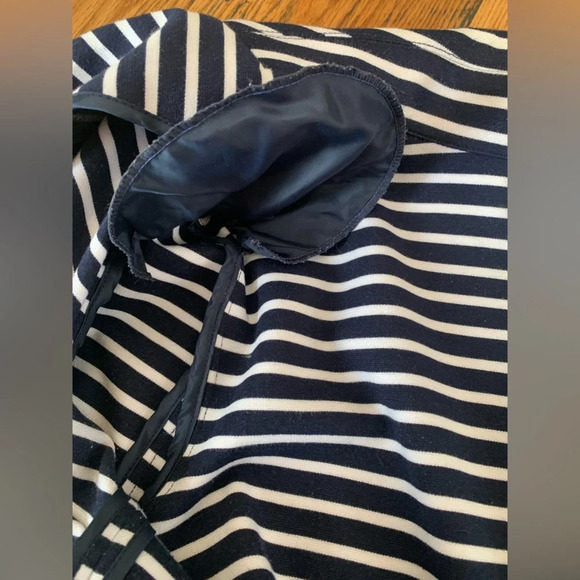 Laundry By Shelli Segal Navy and White Striped Blazer - Picture 11 of 11